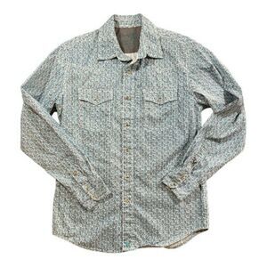 Wrangler Men's 20X Comfort Long‎ Sleeve Western Snap Printed Shirt
